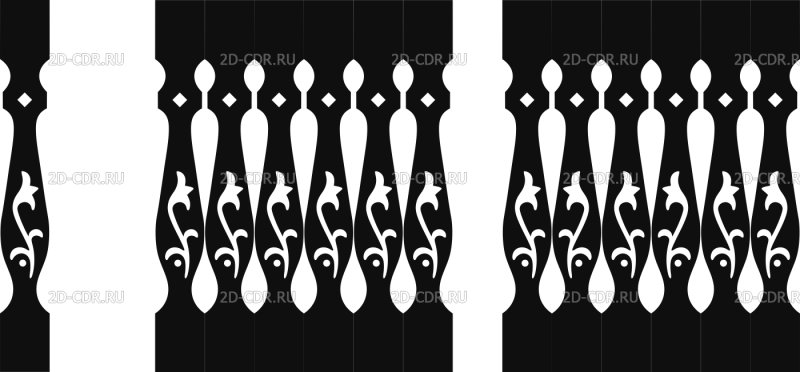 Плоские балясины