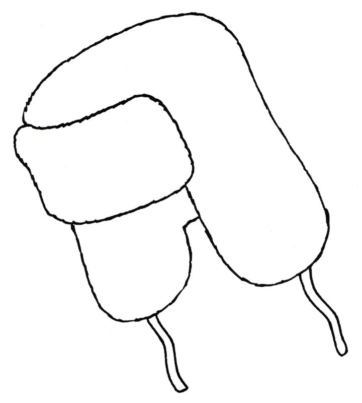 Раскраска шапочка для детей