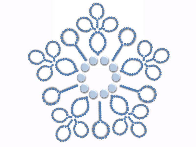 Снежинки из бисера