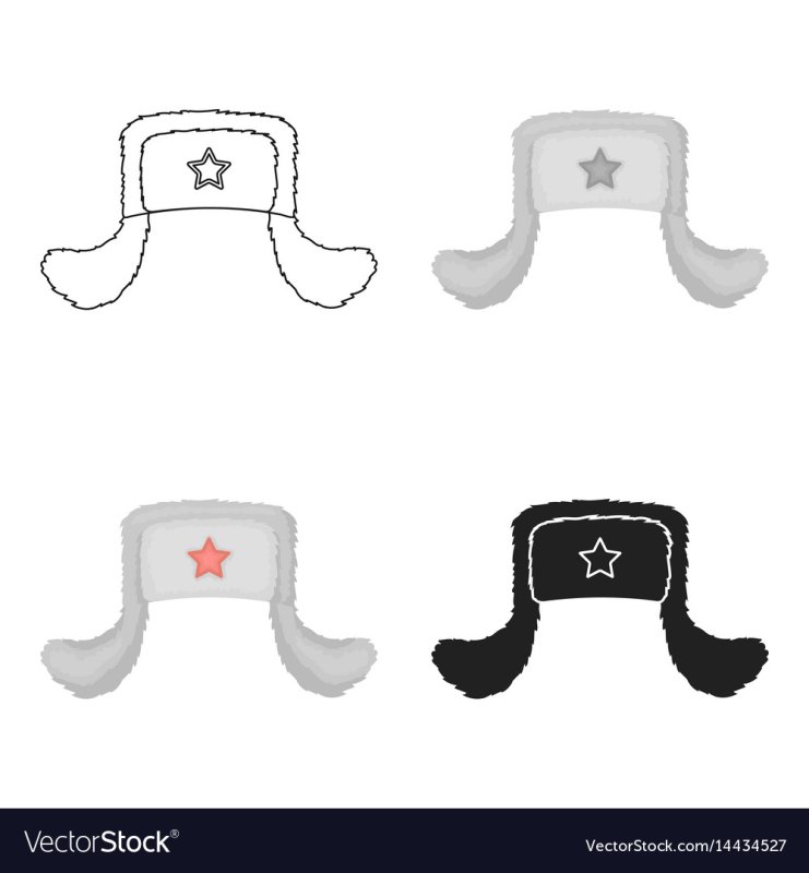 Ушанка эскиз