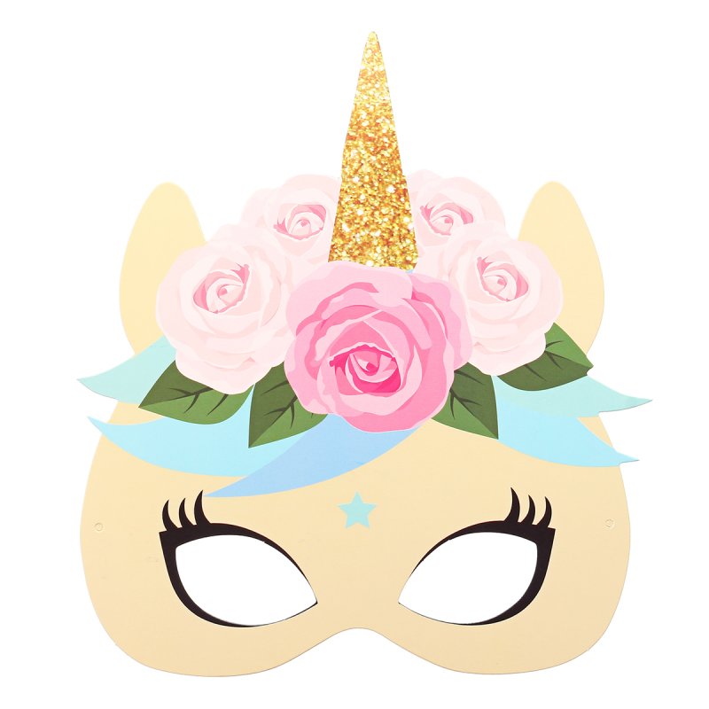 Новогодняя маска единорога