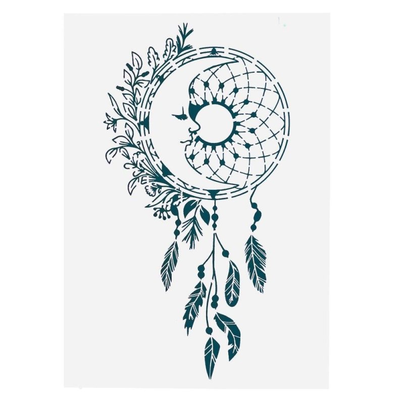 Трафареты для тату хной Ловец снов