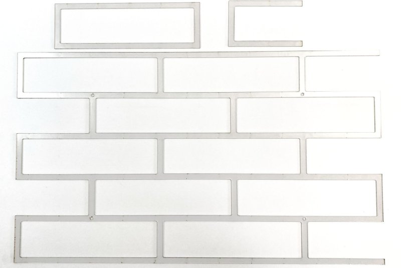 Трафарет под кирпич для штукатурки