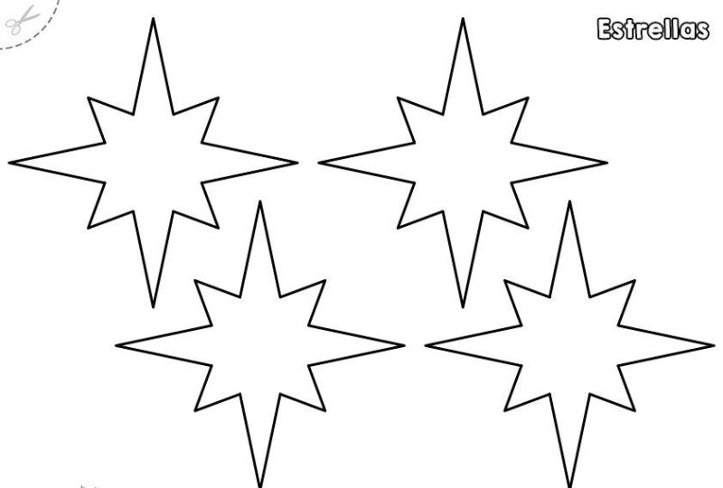 Звезда шаблон