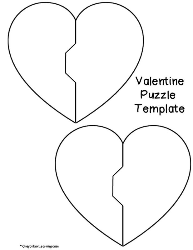 Сердце трафарет