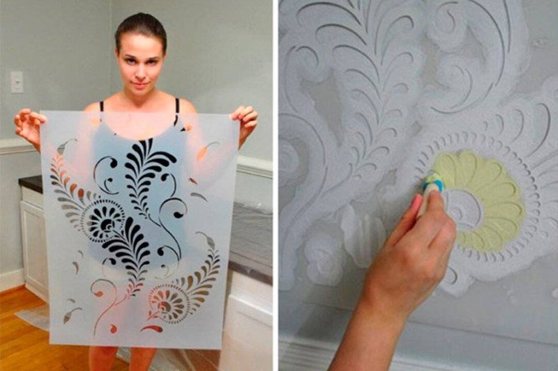 Трафарет для нанесения рисунка на стену