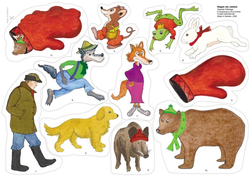 Сказка рукавичка герои сказки рукавичка