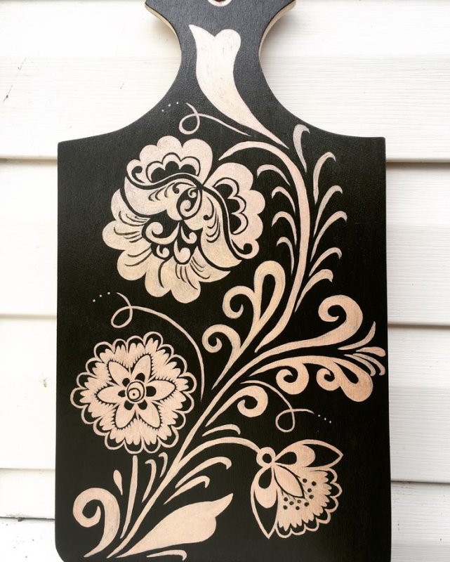 Доска разделочная «Хохлома»