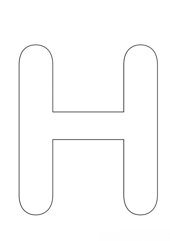 Трафарет букв