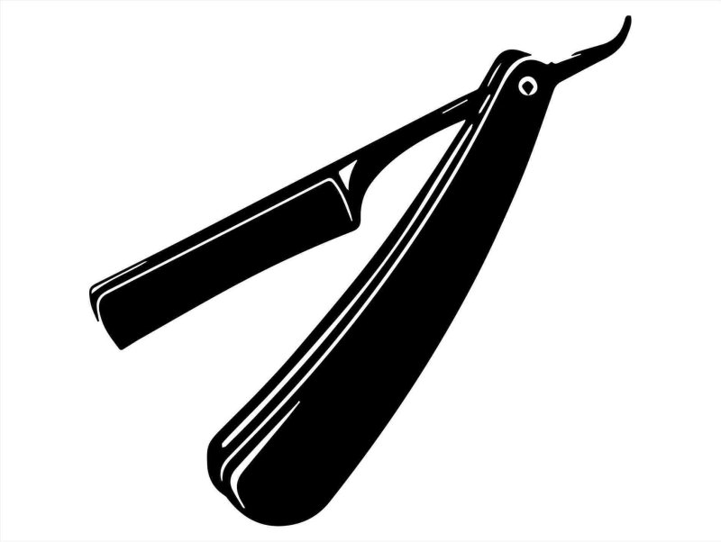 Бритва и ножницы барбер