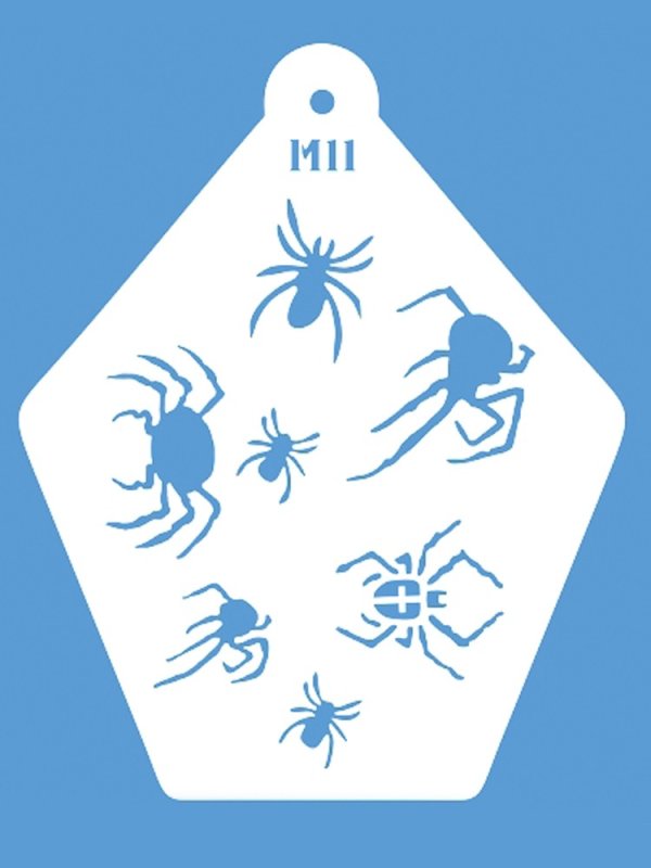 Трафарет для аквагрима снежинки