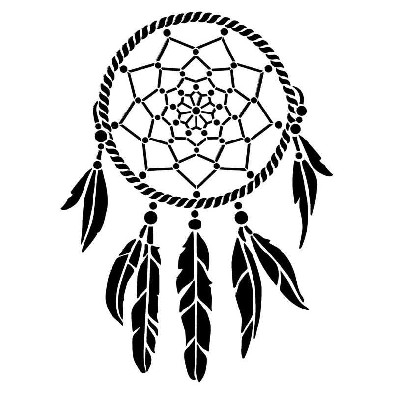 Трафарет тату Ловец снов