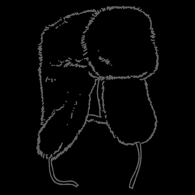 Шапка ушанка эскиз