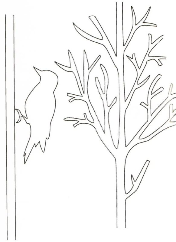 Вытынанки деревья