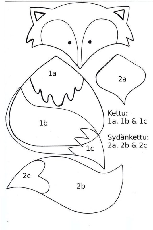 Игрушки их фетра лисичкавыкройки