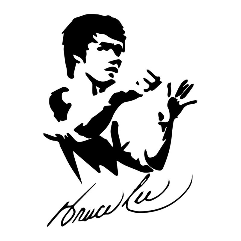 Брюс ли силуэт