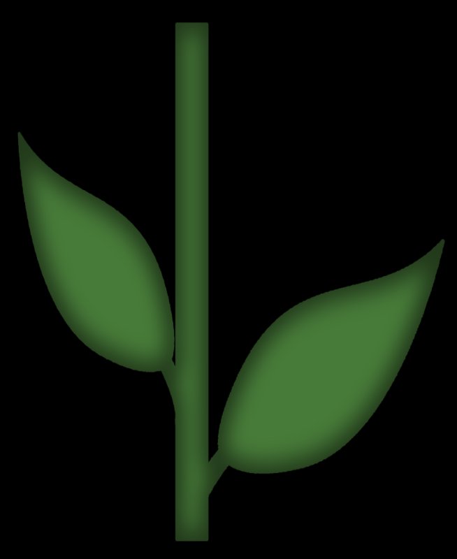 Стебель с листиками