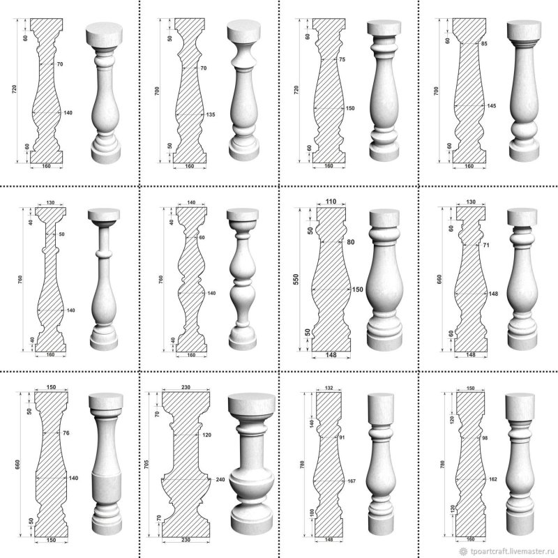 Балясины для скетчап