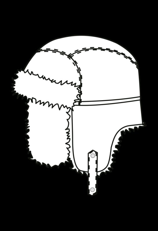 Ушанка раскраска для детей