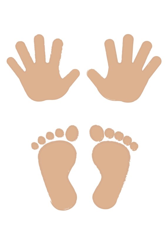 Силуэт руки и ноги