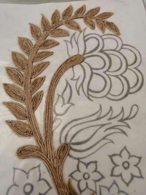 Вышивка из джута