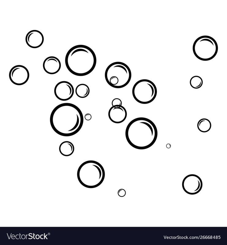 Мыльные пузыри раскраска