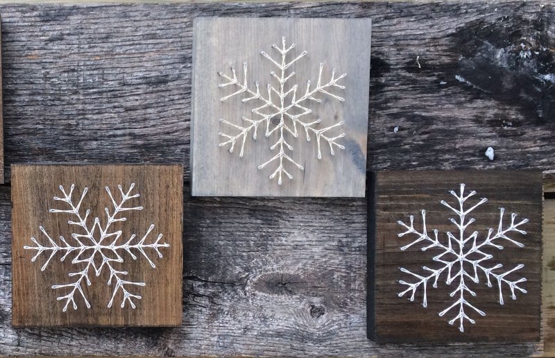 Снежинка в скандинавском стиле