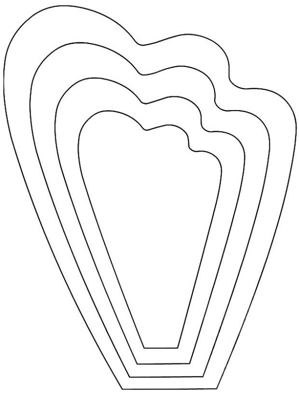 Лекала цветов из бумаги