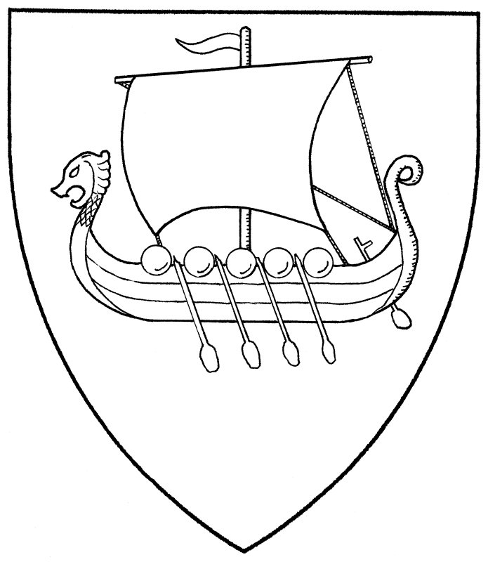 Корабль викингов раскраска