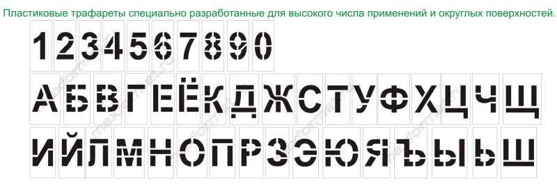 Трафаретные буквы