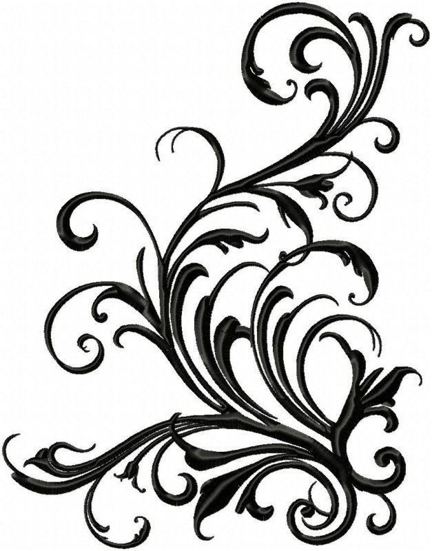 Орнамент завитушки