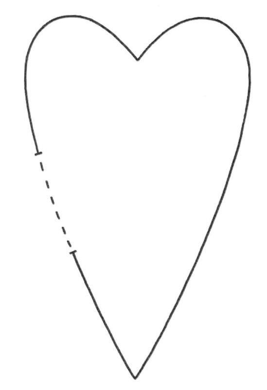 Сердечко шаблон
