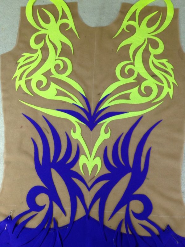 Узоры для гимнастических купальников