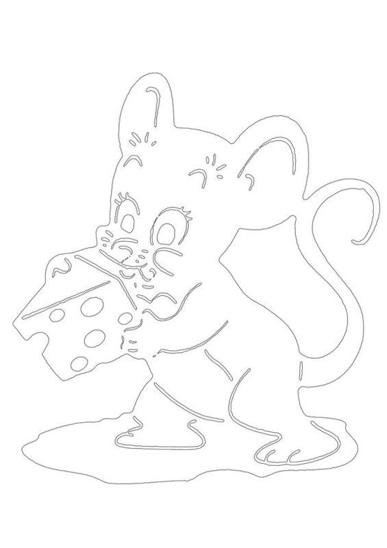 Мышка для вырезания