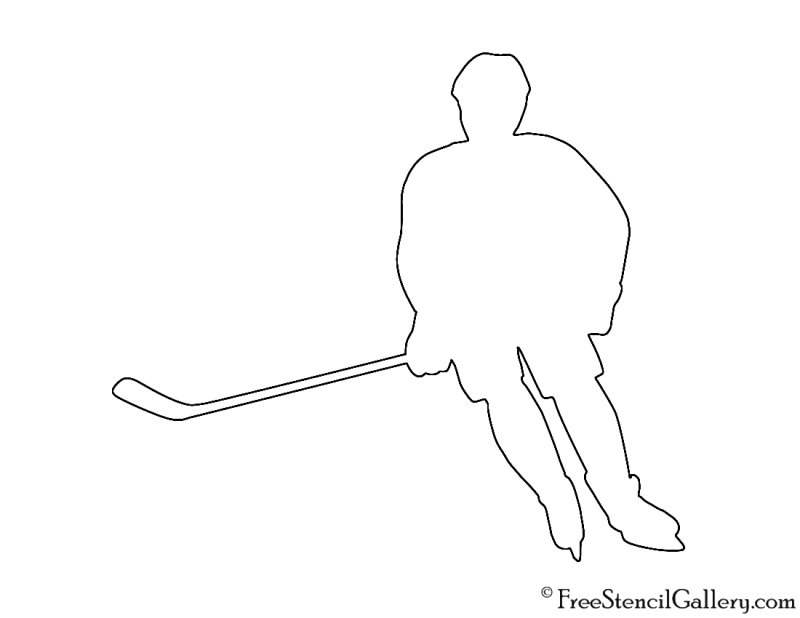 Хоккеист контур