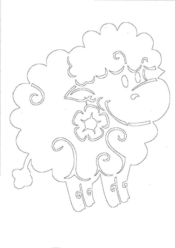 Вытынанки овечки