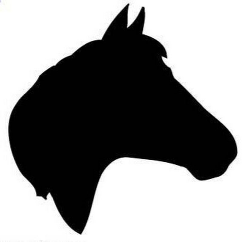 Силуэт головы животных