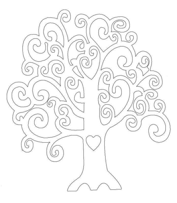 Трафарет "дерево"