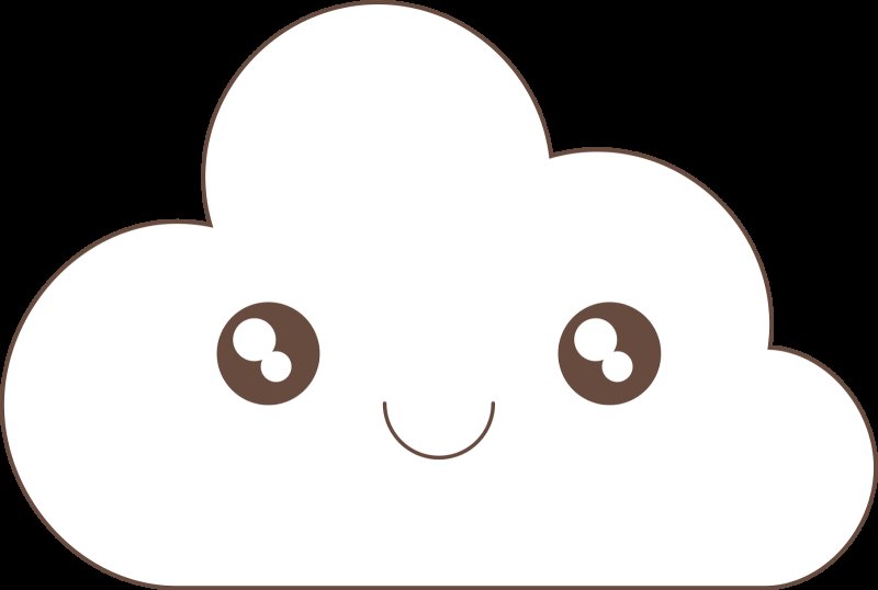 Рисунки для срисовки облачко