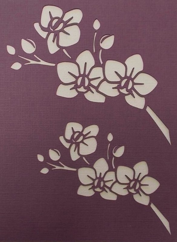 Трафарет цветы для покраски стен