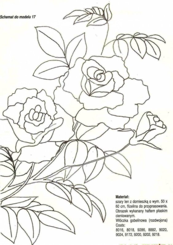 Вышивка гладью схемы