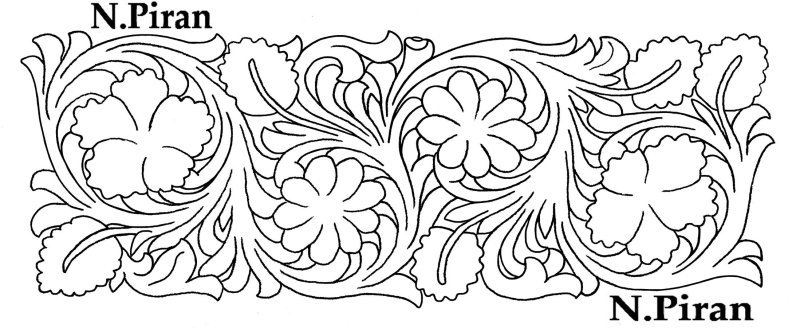 Шеридан тиснение орнаменты