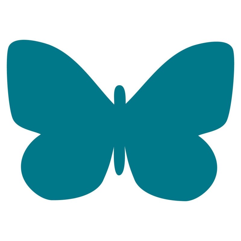 Бабочка трафарет цветной