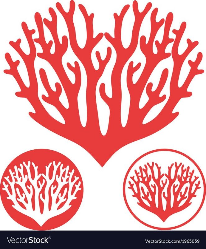 Трафарет Корал