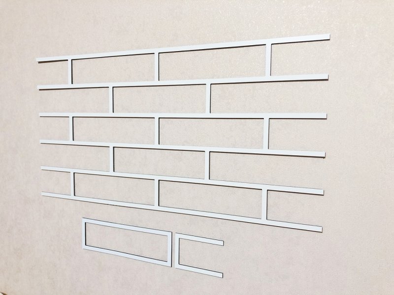 Форма для имитации кирпичной кладки