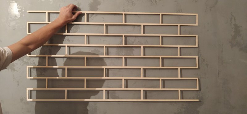 Трафарет для имитации кирпичной кладки