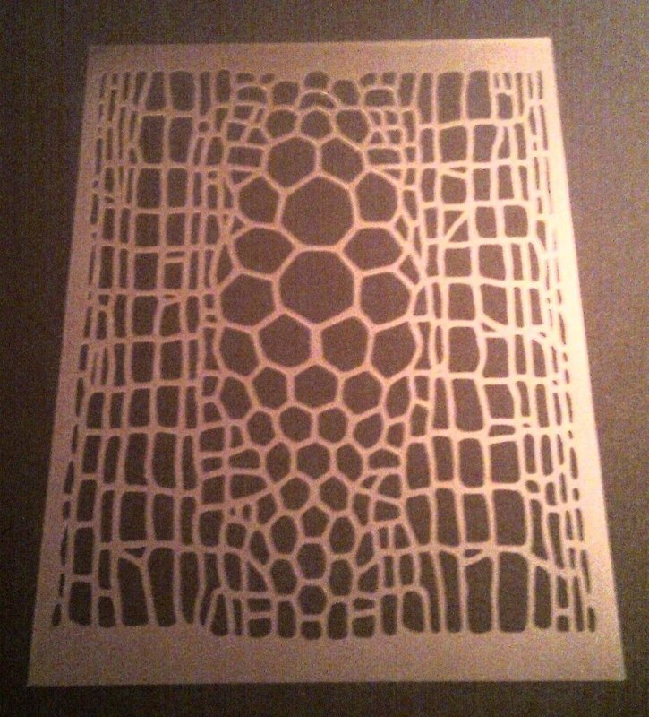 Трафарет под кожу рептилии