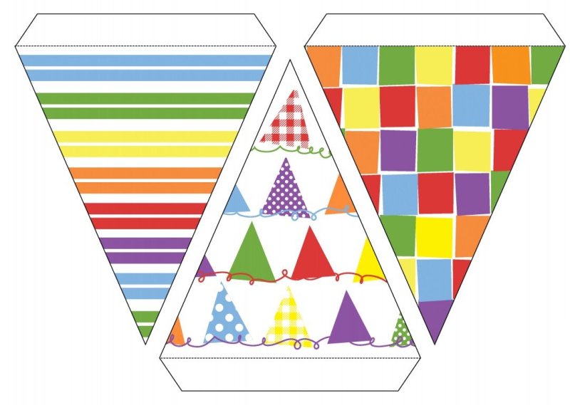 Флажки треугольные