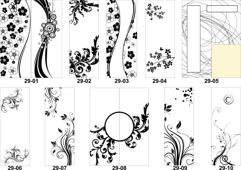 Трафареты для декора дверей