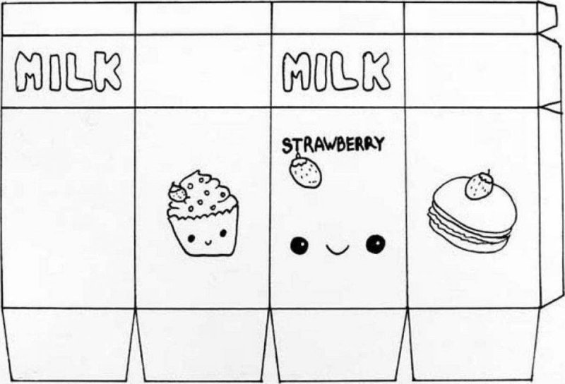 Бумажные шаблоны еда